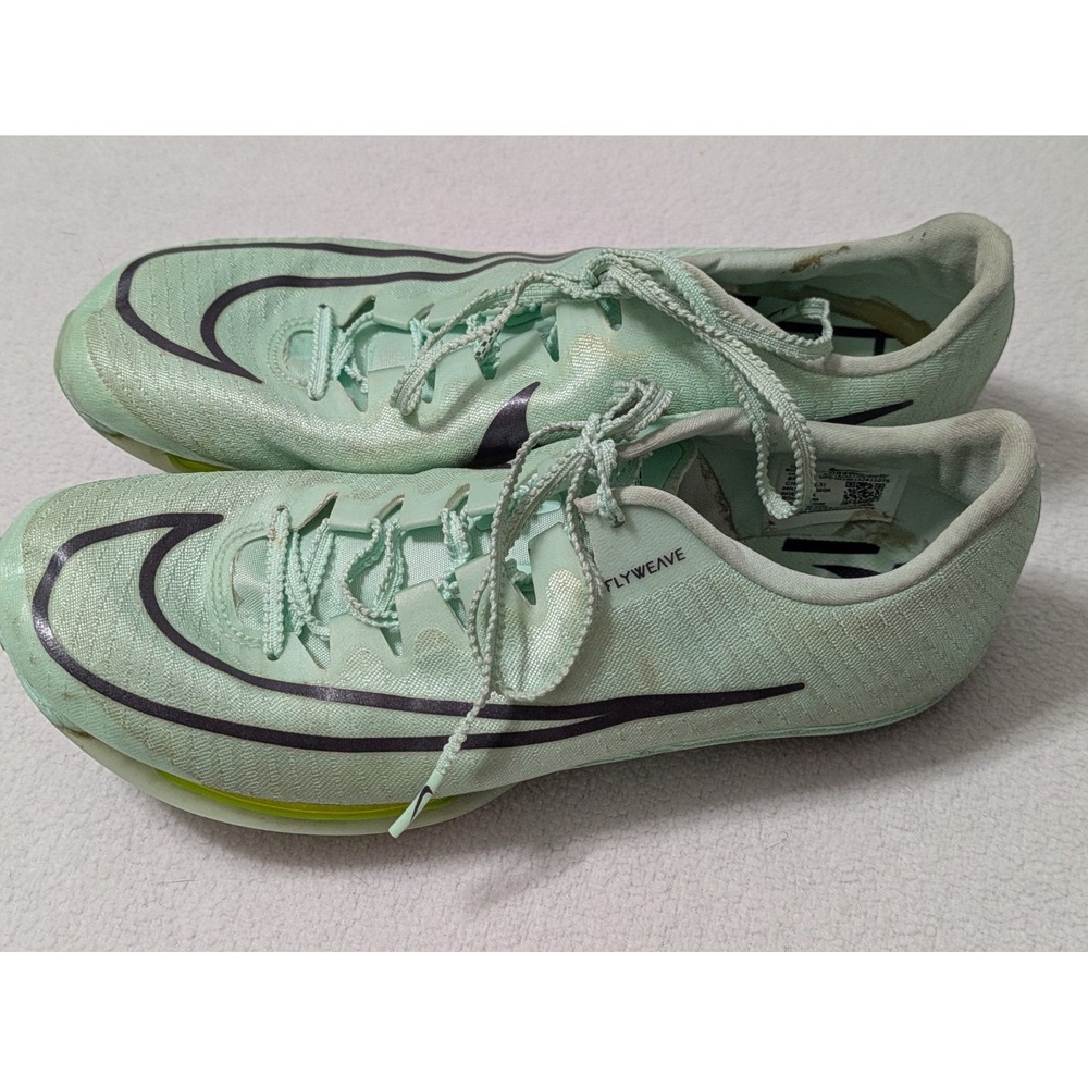 Nike Air Zoom Maxfly Track Spikes Cleats DR9905-300 Mint Foam/Volt Men Sz 7.5